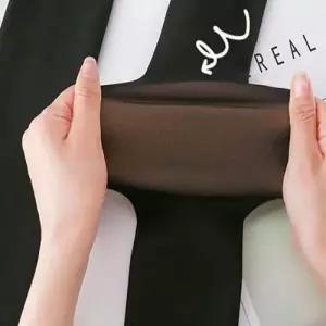 여자 겨울 페이크 살색블랙 듀얼스킨 착시 팬티스타킹 WDA427F