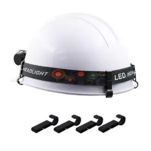 헤드랜턴 랜턴용 고정 모자랜턴 안전모 클립 4pcs WFJYOD4