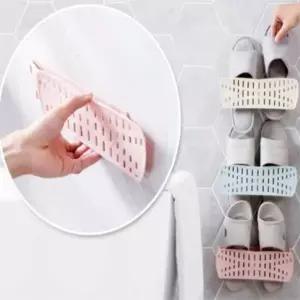 ( )부착식 슬리퍼 정리대 신발거치대 실내화거치대 다용도슬리퍼걸이 욕실슬리퍼정리대