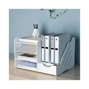 루미나D 데스크 정리함 서류 보관함 사무실 4단 받침대 꽂이