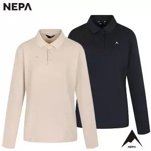 네파택가 89.7J65241 여성 봄가을 간절기 코트나 피케 긴팔 폴로 카라티셔츠 기존가 89.22455442852159961