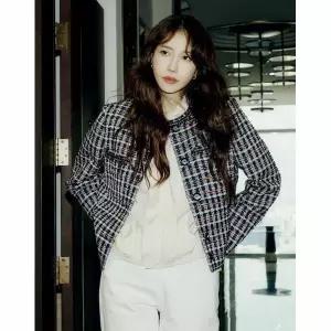 [하프클럽/올리비아로렌]배색 포인트 펜시자켓_VOCFU5S2236