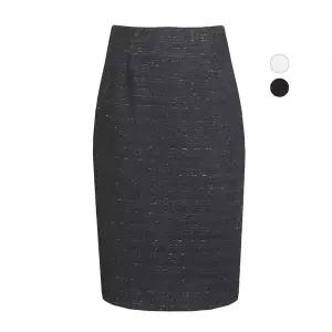 [비비드시크릿가너]여성 루미나 봄가을 트위드 정장 H라인 미디 스커트