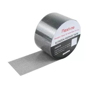 플렉스톤 창문 스크린 수리 키트 및 도어 눈물 구멍용 테이프 유리 3겹 강력 접착 메쉬 방수 2 ×80 그레이