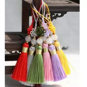 예단 한복 전통 태슬 노리개 짧은 손매듭 전통 보자기 선물포장 장신구