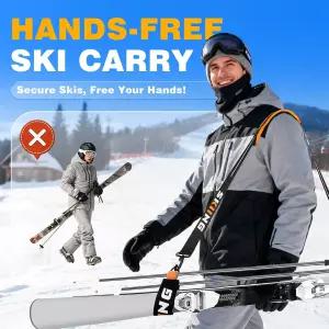 클립스틱 스키 액세서리/폴/스키메이트/부트를 쉽게 운반할 수 있는 멜브리 스트랩 및 폴 캐리어 선물 조절