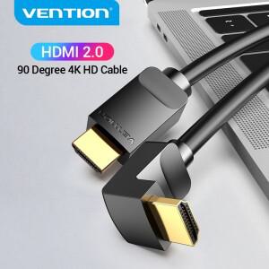 Vention 4K HDMI 케이블 2.0 90/270 각도 어댑터 apple 호환 TV 플스호환 분배기 비디오 오디오 90도