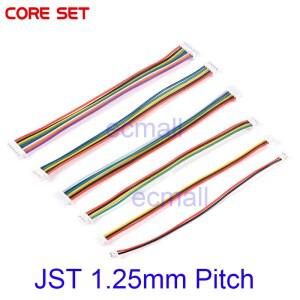 암-암 와이어 케이블 커넥터  JST 1.25mm 피치  2  3  4  5  6/8 핀  양면 플러그  28AWG  10cm  5 개