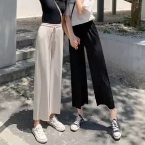 BAZE 쿨 냉장고 팬츠 밴딩 짱편한아이스와이드팬츠 스판