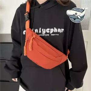 휴대폰 수납 힙색 가방 다크주황 여행용 허리가방 남자힙색 여행용힙색 허리쌕 힙백