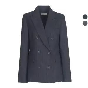 [비비드시크릿가너]여성 스트라이프 더블 봄가을 정장 자켓