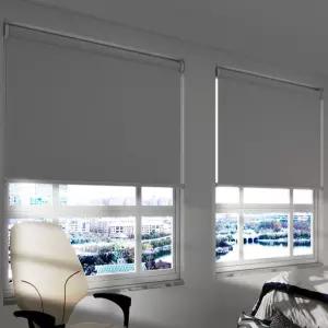 무타공 블라인드 압축봉 창문 롤스크린 사무실 커텐