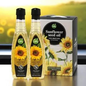 지중해 햇살담은 해바라기씨유 (500mlx2P) 페트병 선물세트
