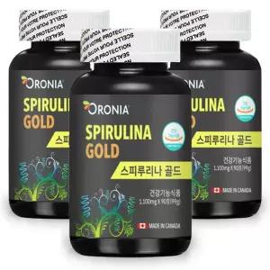 오로니아 스피루리나 골드 엽록소 1100mg x 90정 3통 (9개월분)