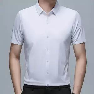 클래식 남성 반팔 와이셔츠 기본 여름 셔츠