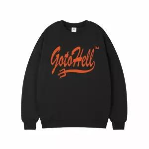 [하프클럽/탑보이]고우투헬 오버핏 프린팅 스웨트 셔츠 (PTM2140)