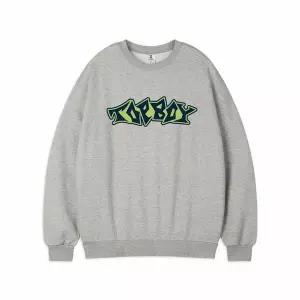 [하프클럽/탑보이]그래피티 오버핏 프린팅 스웨트 셔츠 (PTM2136)