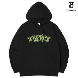 [탑보이]그래피티 오버핏 프린팅 후드 스웨트 셔츠 (PTH2136)