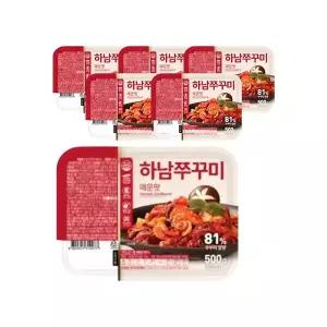 하남쭈꾸미 매운맛, 500g, 6개