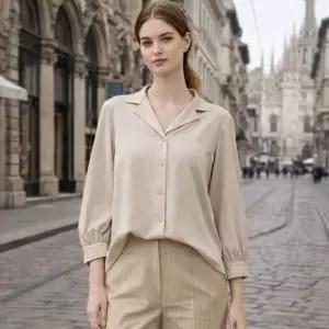 올리브그린 O7 24SS 폰테 셔츠블라우스 3종세트