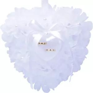 테와포스 링 베개는 화이트 로즈 모잠비크 다이아몬드 플라워로 디자인되었습니다. 선물 상자와 함께