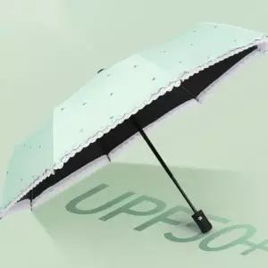 여성 레이스 이중 원터치 3단 우산-WFISRL5