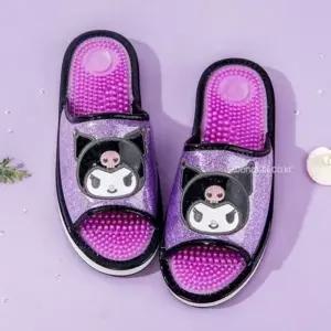 여성 쿠로미 실내 슬리퍼 거실 방 안 신발 편한 무지-WFIT1AZ