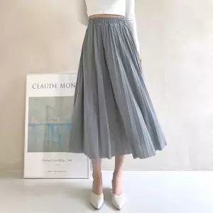 비욘드라이프 리나나 쉬폰 주름 미디 밴딩 스커트 JB-22004