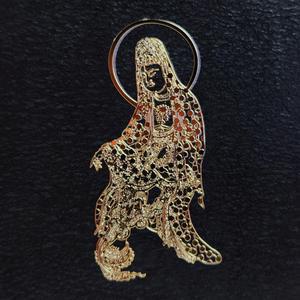 [2개구성] 생각튀김 수월관음도 골드 메탈스티커 디자인 상품 부처님 한국상품 DFWF13B39