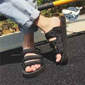 통기성 편안한 스트랩 샌들 커플 슬리퍼 여성샌들 스트랩샌들 통굽샌들 여름샌들