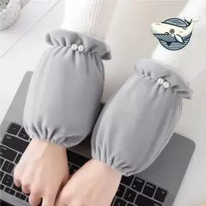 사무실 소매 덮개 고급 벨벳 진주 장식 팔토시 무지핸드워머 핸드워머 작업용팔토시