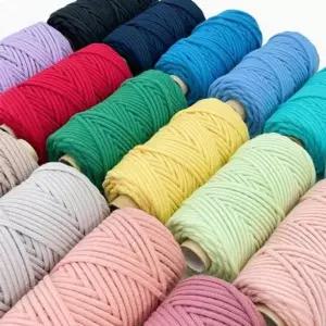 [셀러에이드]마크라메 콘사 코바늘 뜨개 실 우동 스트링 끈 19컬러 뜨개질실