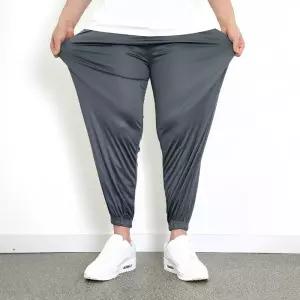 남자 빅사이즈 스판 아이스바지 여름 아이스실크바지 쿨링팬츠 쿨 조거팬츠