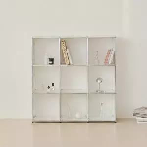 포스트모던 발렌 3X3 미드센츄리 파티션 책장 1200 3단 C3