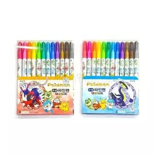 사인펜 12색 컬러 필기구 다양한 색상 초등학생 학용품