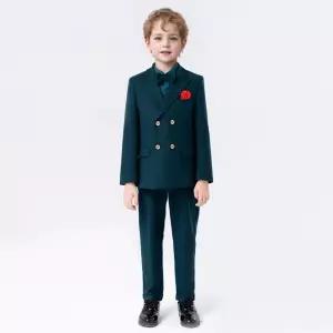 에반 브레 스티드 다크 그린 정장 턱시도 풀세트 자켓.