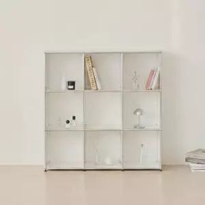 포스트모던 발렌 3X3 미드센츄리 파티션 책장 1200 3단 C3