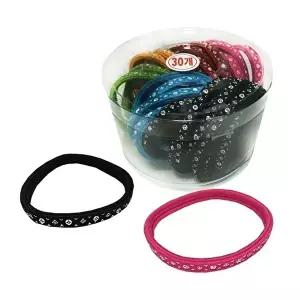 [셀러허브 패션]다이아컬러 납작고무줄 30P 코사지 헤어밴드