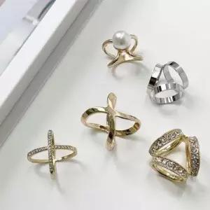 손수건마니아 쁘띠 입체형 링 큐빅 여성 홀더 고리 스카프 WFK7JTF