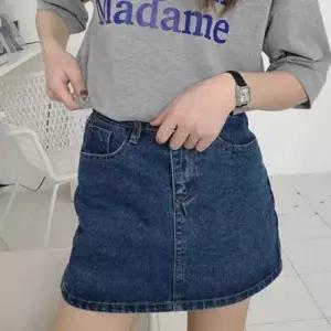 청치마 데님 스커트 미니 여성 캐주얼 데일리 WFK2FDL