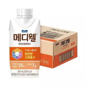 [NS홈쇼핑]메디웰 구수한 누룽지맛 200ml 18팩[35703553]