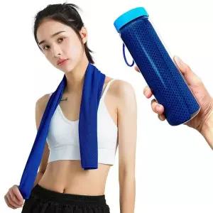 스포츠타올 빅사이즈 대형 아이스 쿨타올 블루 등산 스포츠 수건