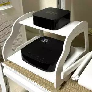 공유기 셋탑박스 정리함 미니 벽선반 거치대 (KYR-WFHOVIH)