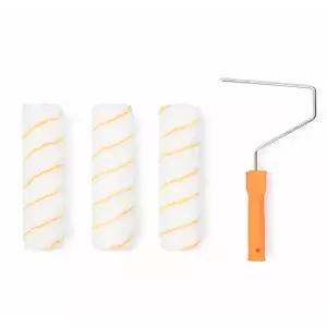 [지오비즈]페인트 롤러핸들+페인트브러쉬 230mm3P 세트 홈리모델링 도장공구