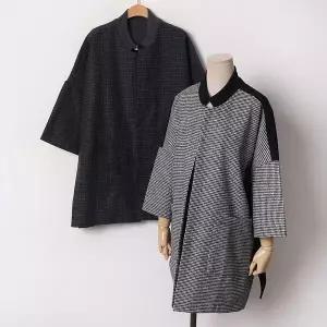 [하프클럽/]빅사이즈 601 모던차이나카라가디건 DMNB671