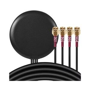 5G NR 4G LTE MIMO 접착식 자석 마운트 IP67 안테나LMR100 케이블 SMA 수 포함