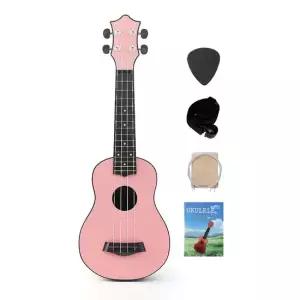 핑크 우쿨렐레 초보자 세트 소프라노 악기 연습 도구 우쿨랠라 미니우쿨렐레