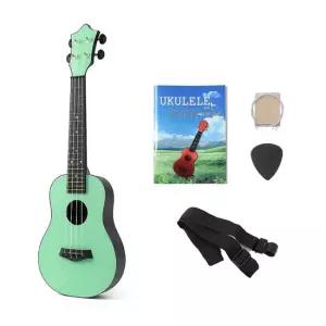 콘서트 우쿨렐레 풀세트 초보 연습용 민트색배색 미니우쿨렐레 소형우쿠렐레