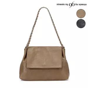 [롯데백화점]르샵. 체인 스퀘어 레더 미니 플랩 백 (NO3BG002L0)