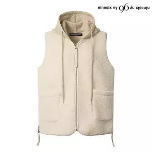 [롯데백화점]르샵. 양털 사이드 지퍼 후드 집업 베스트 (NO4VW008L0)